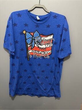 Stars And Stripes All Over Print Top - XL